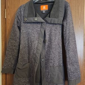 Merrell Select Regulate Fleece Lined Belted Snap high neck Jacket Small